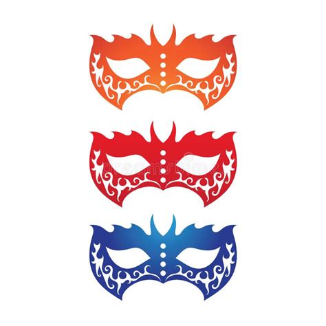 Masquerade Carnival Mask Icon And Symbol Logo Stock Vector