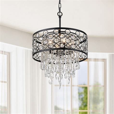 Modern Crystal Chandelier Beaded Chandelier Black Chandelier