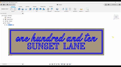 Sign Carving With Fusion 360 Youtube