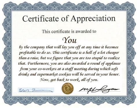 Unique Employee Appreciation Certificate Template In Certificate Of Recognition Template