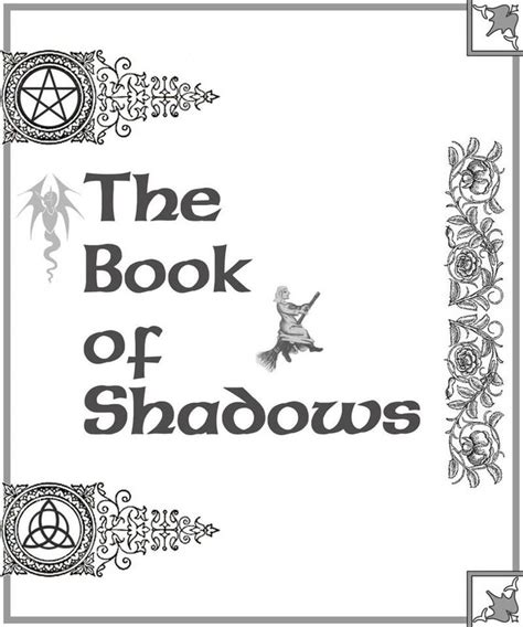 Book Of Shadows Wicca Printables Pinterest