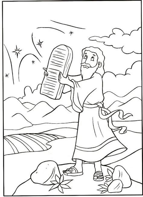 Free Printable Moses Coloring Pages For Kids