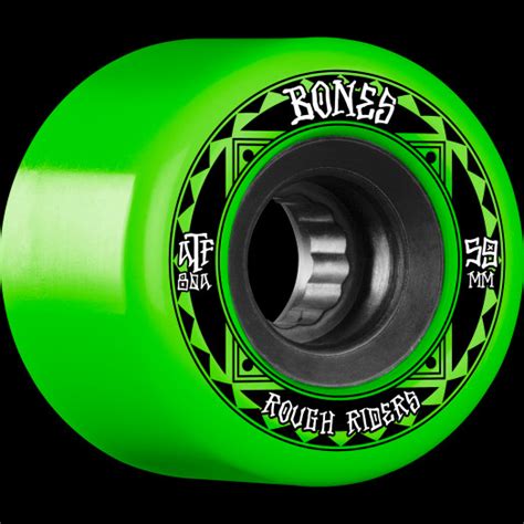 Bones Wheels Atf Rough Rider Skateboard Wheels Runners 59mm 80a 4pk