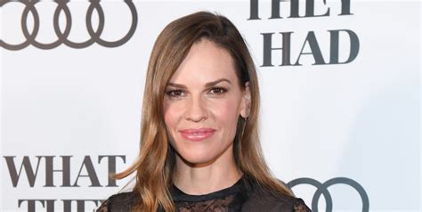 hilary swank wears a chic sheer dress for ‘what they had celebration 2018 toronto