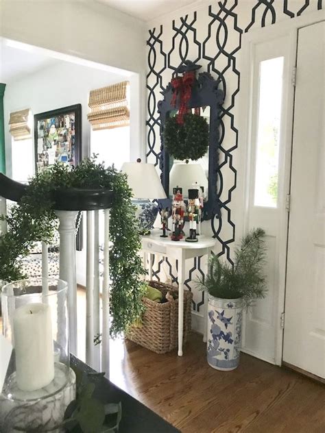 Our Festive Entryway With Walmart Finds Emily A Clark Christmas