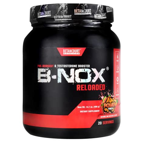 Betancourt Nutrition B Nox Reloaded Power Punch Testosterone Enhancer 20 Ea — Mo Marketplace