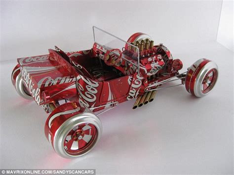 Now that's what you call recycling! Designer turns used beer and coke