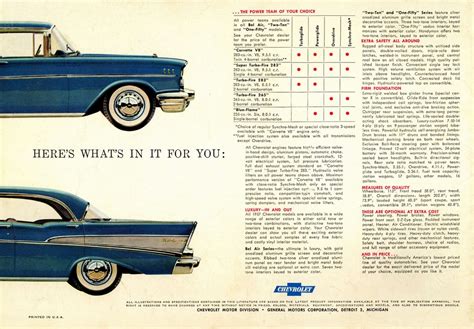 1957 Chevrolet Brochure