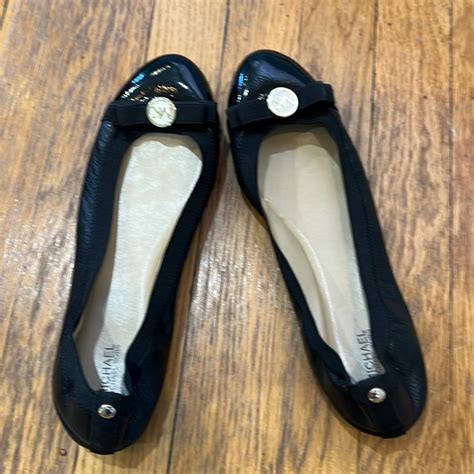 Michael Kors Shoes Michael Kors Dixie Bow Black Ballet Flats Size
