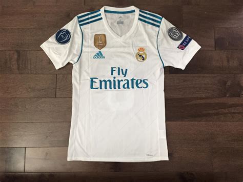 Real Madrid Home Football Shirt 2017 2018 Sponsored By Emirates