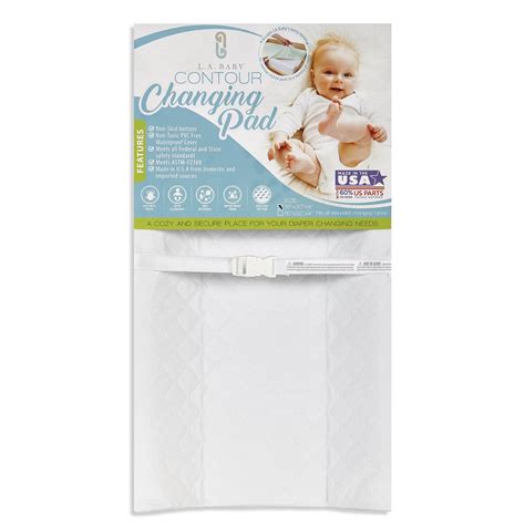 La Baby 2 Sided Contoured Diaper Changing Pad With Easy To Clean