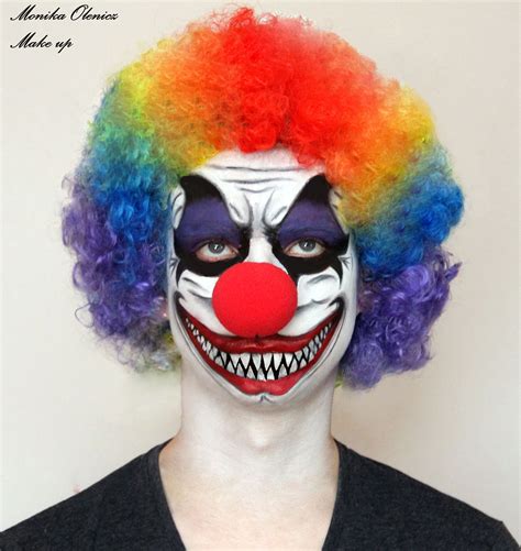 Scary Clown Face Painting