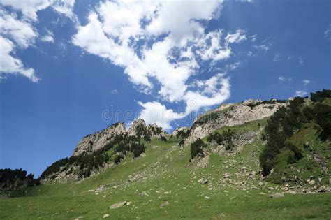 Pyrenean Mountains In Ariege Occitanie In South Of France Stock Photo