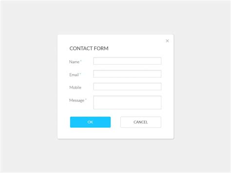 Contact Popup Popup Builder