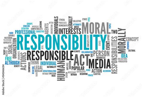 Word Cloud Responsibility Stock Illustration Adobe Stock
