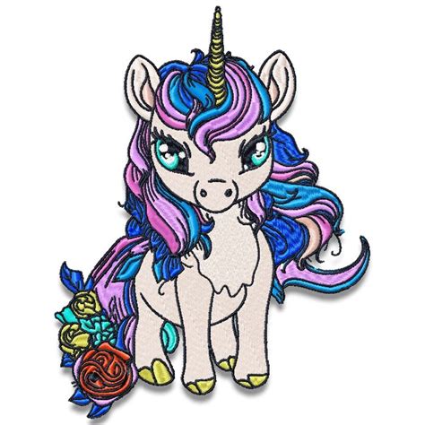 Rainbow Bright Unicorn 1 Quality Embroidery Designs ⋆ Pams Embroidery