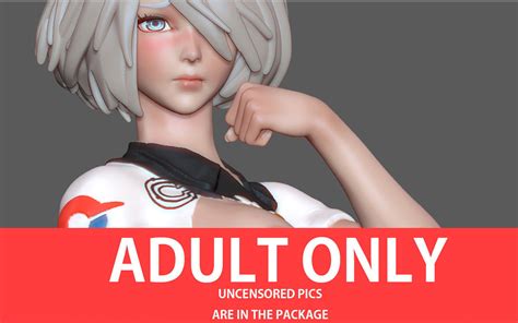 Bea Pokemon Trainer Cute Sexy Naked Nude Hentai Girl Anime 3d Model 3d