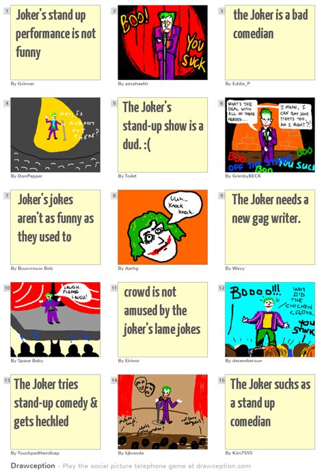 Jokers Stand Up Performance Is Not Funny Drawception