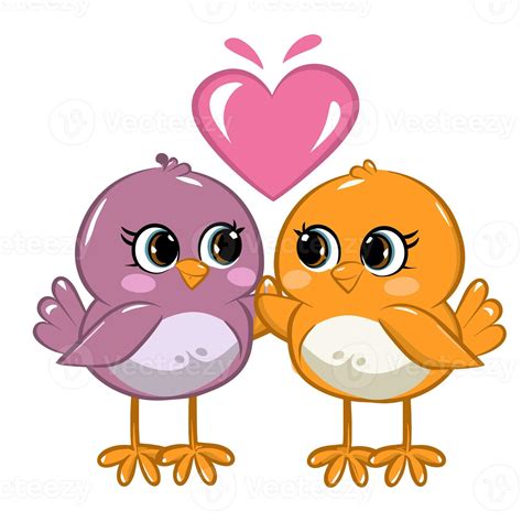 Ai Generated Two Birds In Love On A Twig On A White Background 35298385