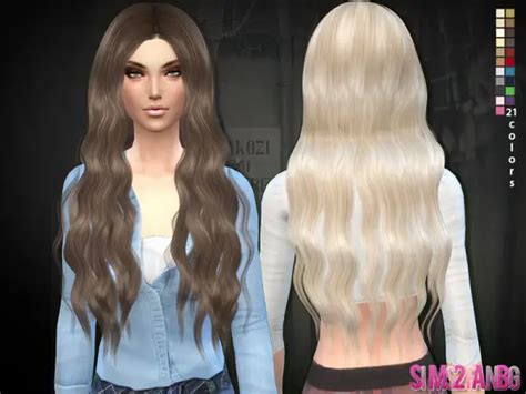 The Sims Resource Long Curly 02 Hairstyle By Sims2fanbg Sims 4 Hairs