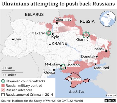 Ukraine War Ukrainian Fightback Gains Ground West Of Kyiv Bbc News