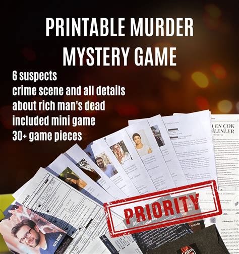 Murder Mystery Detective Game Files Unsolved Case File Escape Room