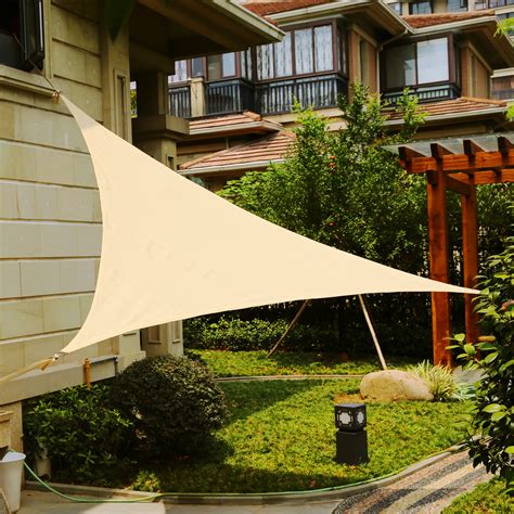 According to different actual conditions, there are various installation options. LyShade 12' Triangle Sun Shade Sail Canopy - UV Block ...