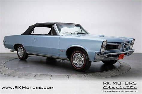 1965 Pontiac Gto Bluemist Slate Convertible 389 V8 2 Speed Automatic