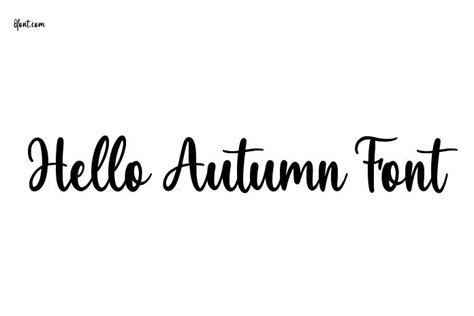 Hello Autumn Font Graphic Design Fonts