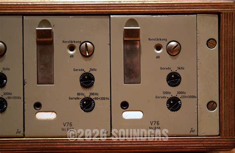 Telefunken Rack U73b X2 And V76m X3 Racked Preamps For Sale Soundgas