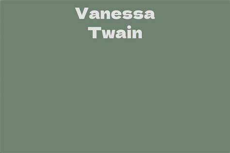 Vanessa Twain Facts Bio Career Net Worth Aidwiki