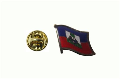 Haiti Country Flag Metal Lapel Pin Badge New Ebay