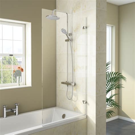 Newark Hinged Square Bath Screen Available At Victorian Plumbing