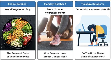 Your October 2021 Health Observance Calendar Baldwin Publishing