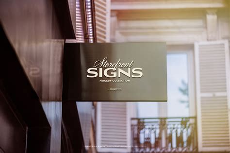Store Sign Psd Mockup Maquette