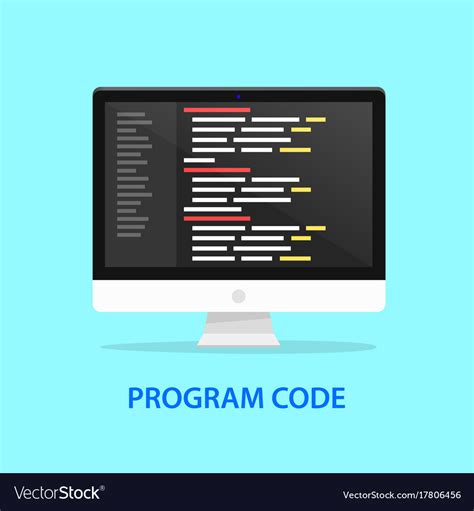 Programming Code Icon Computer Royalty Free Vector Image