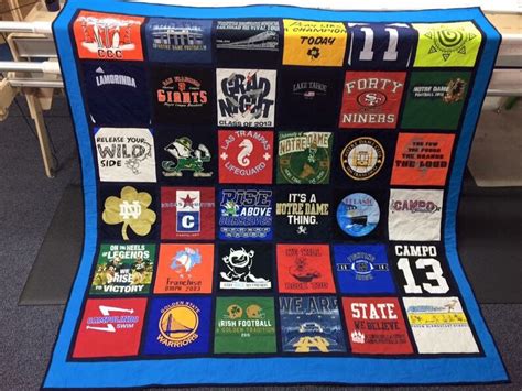 Custom T Shirt Quilt With Sashing And Bordering Etsy