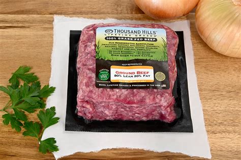 Small Grass Fed Ground Beef Subscription Bundle Thousand Hills Lifetime Grazed