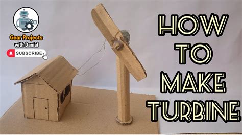 How To Make Working Model Of A Wind Turbine From Cardboard School