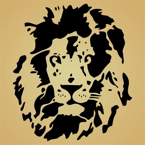 Lion Stencil Animal Stencil Wallpaper Stencil Stencil Painting On