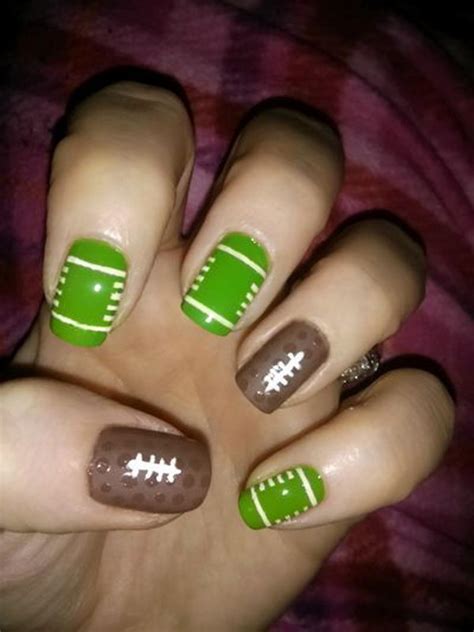 25 extremely cool fashion artistic nails designs. 25 Cool Football Nail Art Designs - Hative
