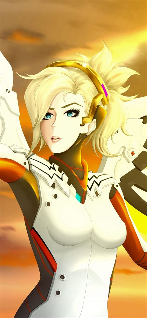 1125x2436 Mercy Overwatch Art 5k Iphone Xsiphone 10iphone X Hd 4k