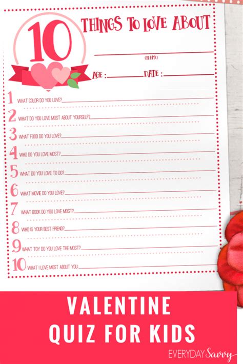 Valentines Day Questions For Kids Easy Valentine Kids Activity
