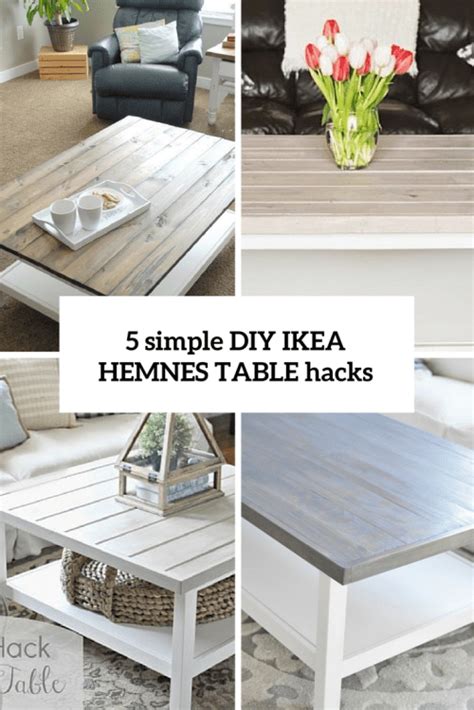 I bought a long time ago this hemnes coffee table from ikea. 5 Simple DIY IKEA Hemnes Coffee Table Hacks - Shelterness