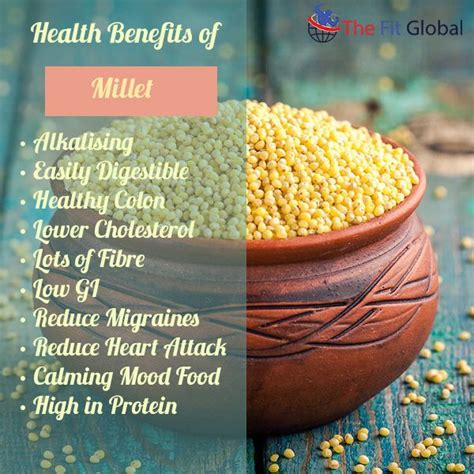 Health Benefits Of Millet Heart Food Healthy Nutrition