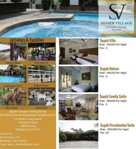 Menurutnya, antara peniagaannya yang terjejas adalah tempat penginapan atau resort yang diusahakan di sungai buloh. Bercuti di Villa Terlajak Laris