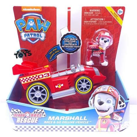 Jual Paw Patrol Ready Race Rescue Marshall Race And Go Deluxe Vehicle