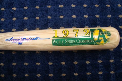 Reggie Jackson Autographed Cooperstown Bat 1972 As World Series