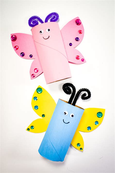 Toilet Paper Roll Butterfly Craft Kids Activity Zone