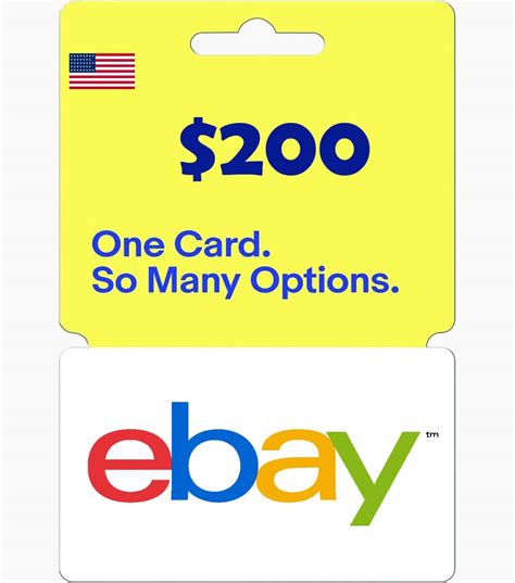 In fact, there are so many options, it's easy to find a gift card to match someone's unique personality or lifestyle. $200 eBay Gift Card (USA) - GiftChill.co.uk